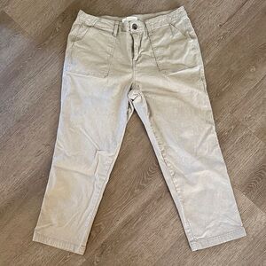 1822 Denim Women's Tan Cropped Pants